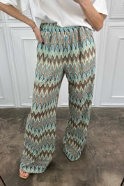 Pantaloni fantasia jaquard