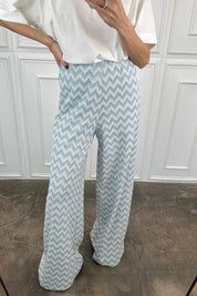 Pantalone fantasia spinata