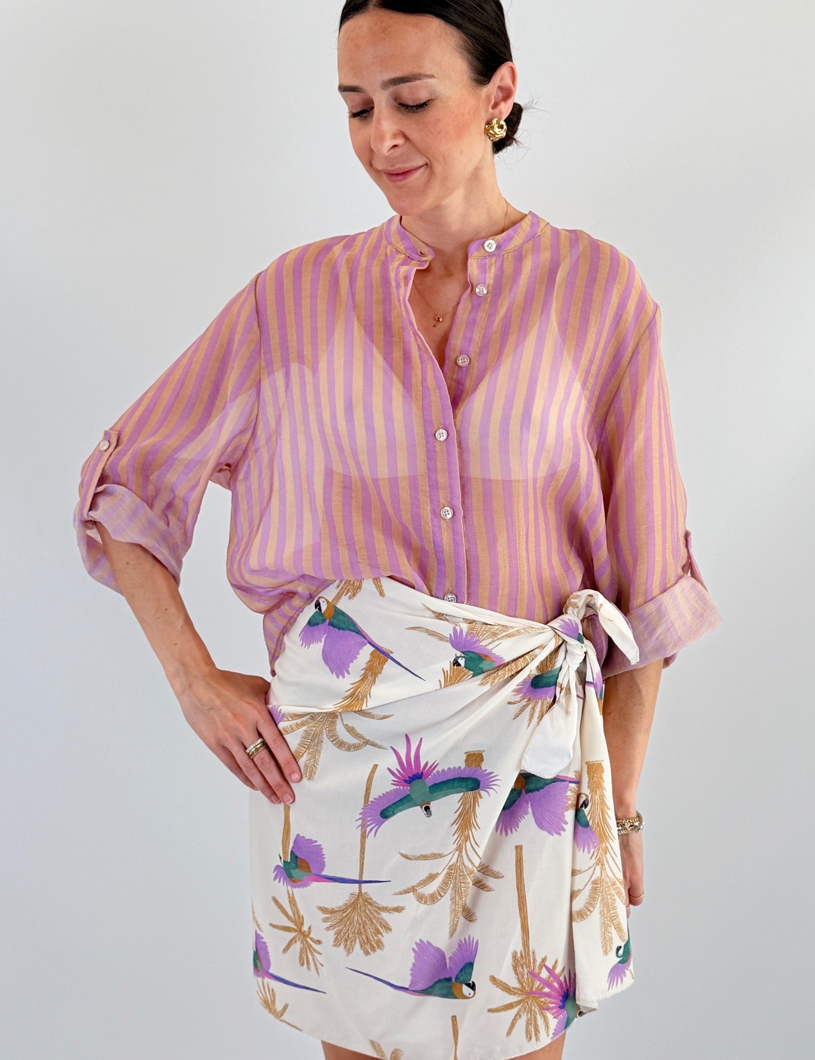 Camicia coreana righe