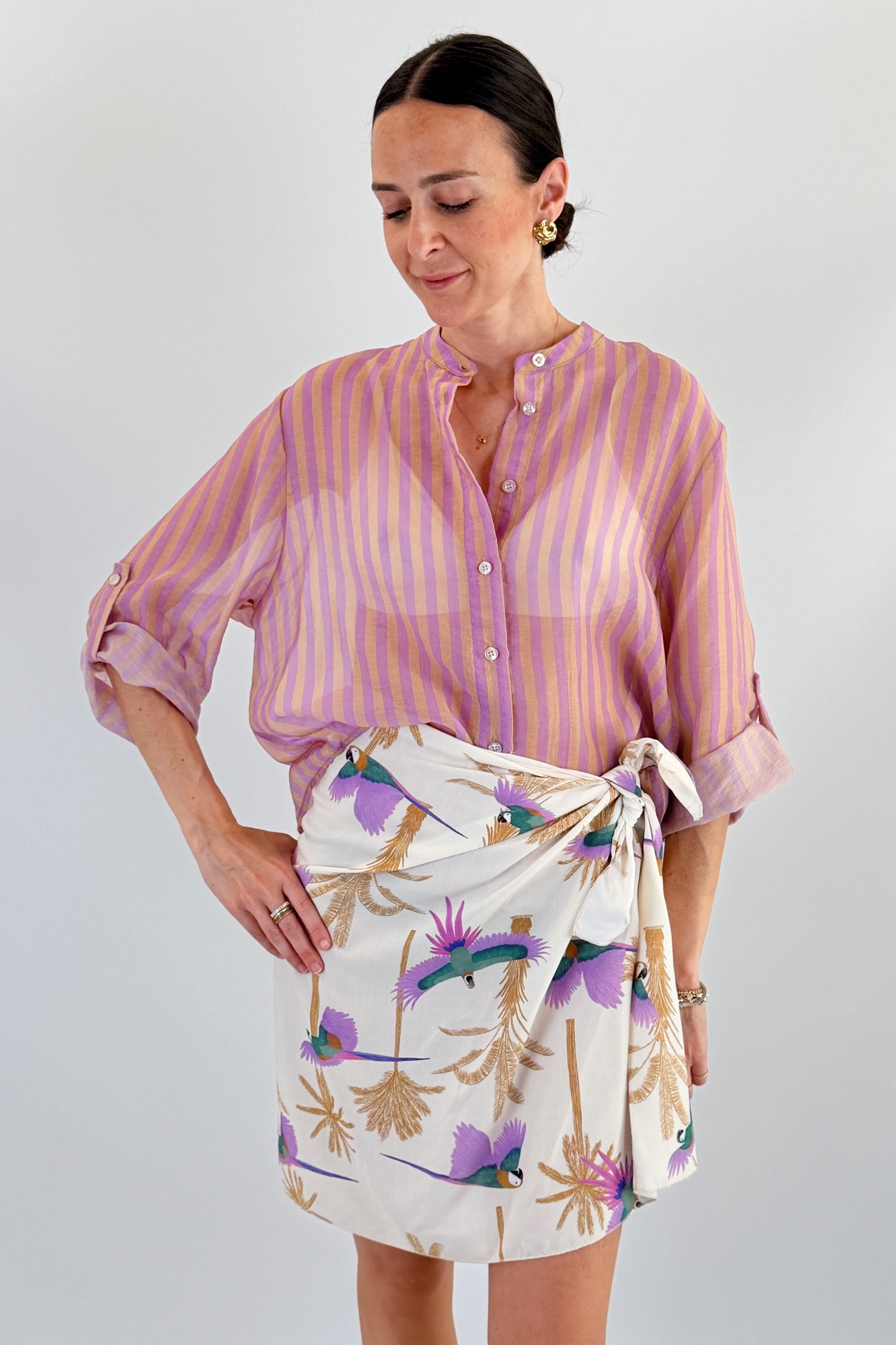 Camicia coreana righe