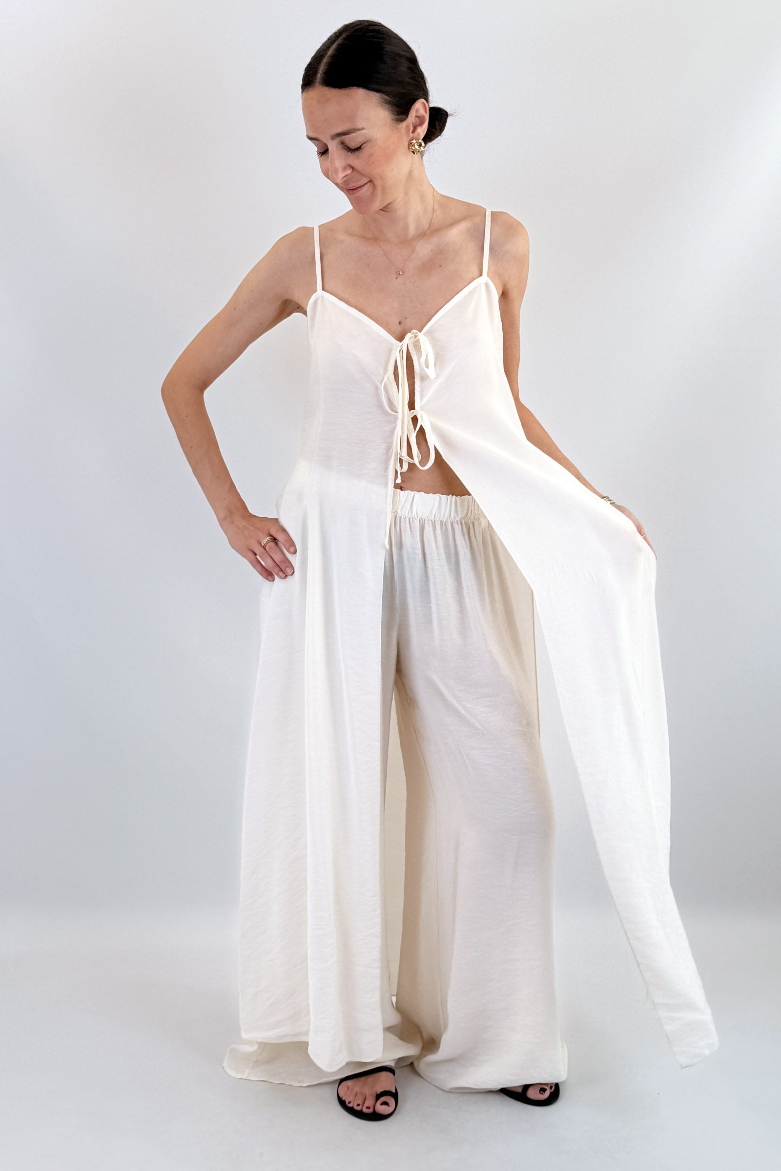 Pantalone ampio con elastico