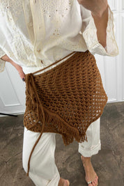 Pareo crochet frange
