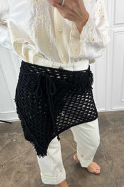 Pareo crochet frange