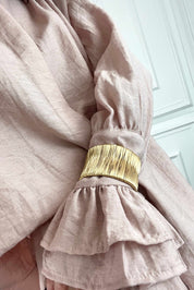 Camicia fluida con bracciali
