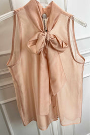 Camicia fiocco smanicata