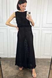 Top smanicato crochet