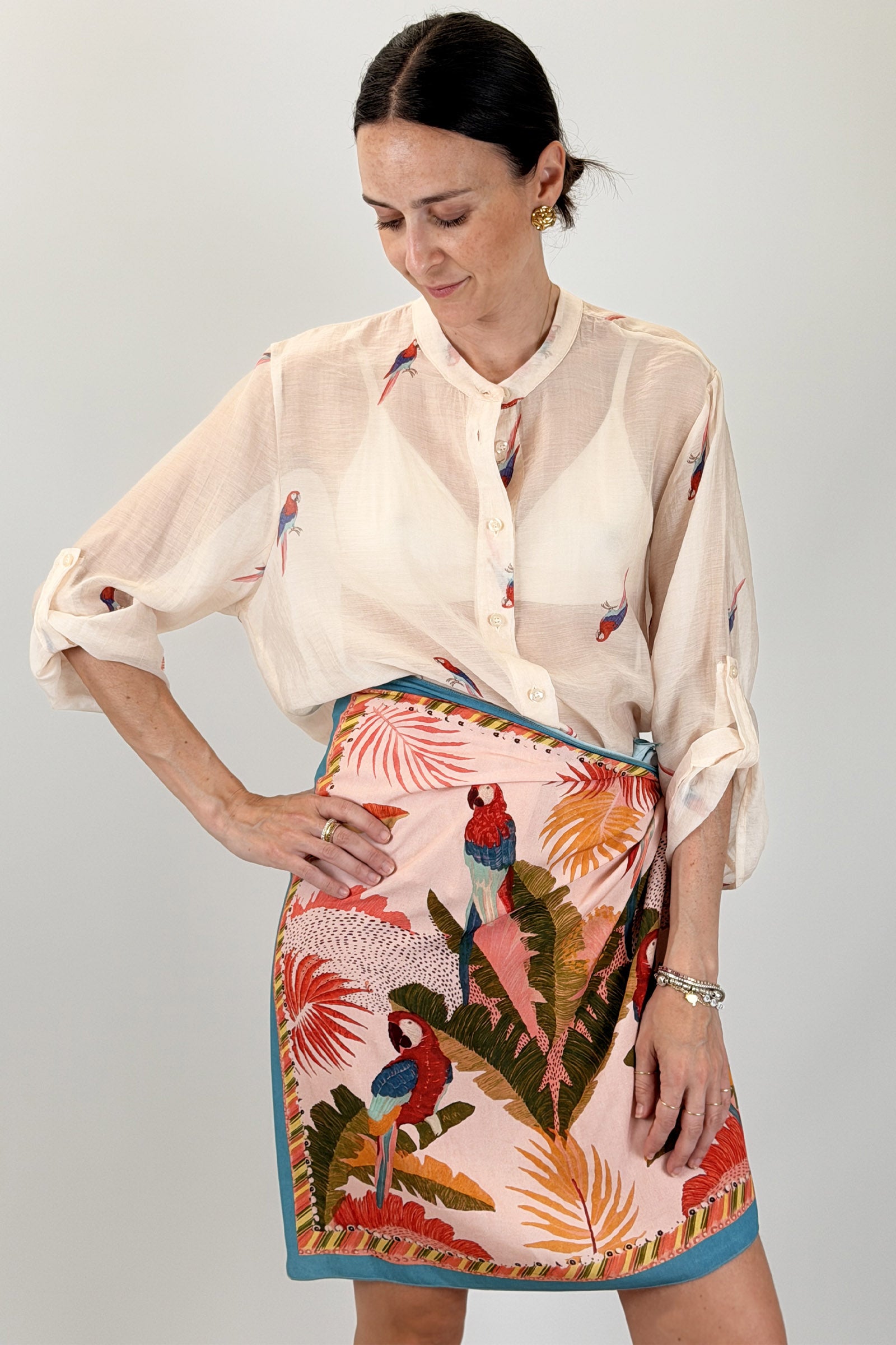 Camicia coreana PAPPAGALLINO