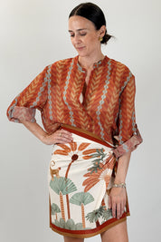Camicia coreana zigzag