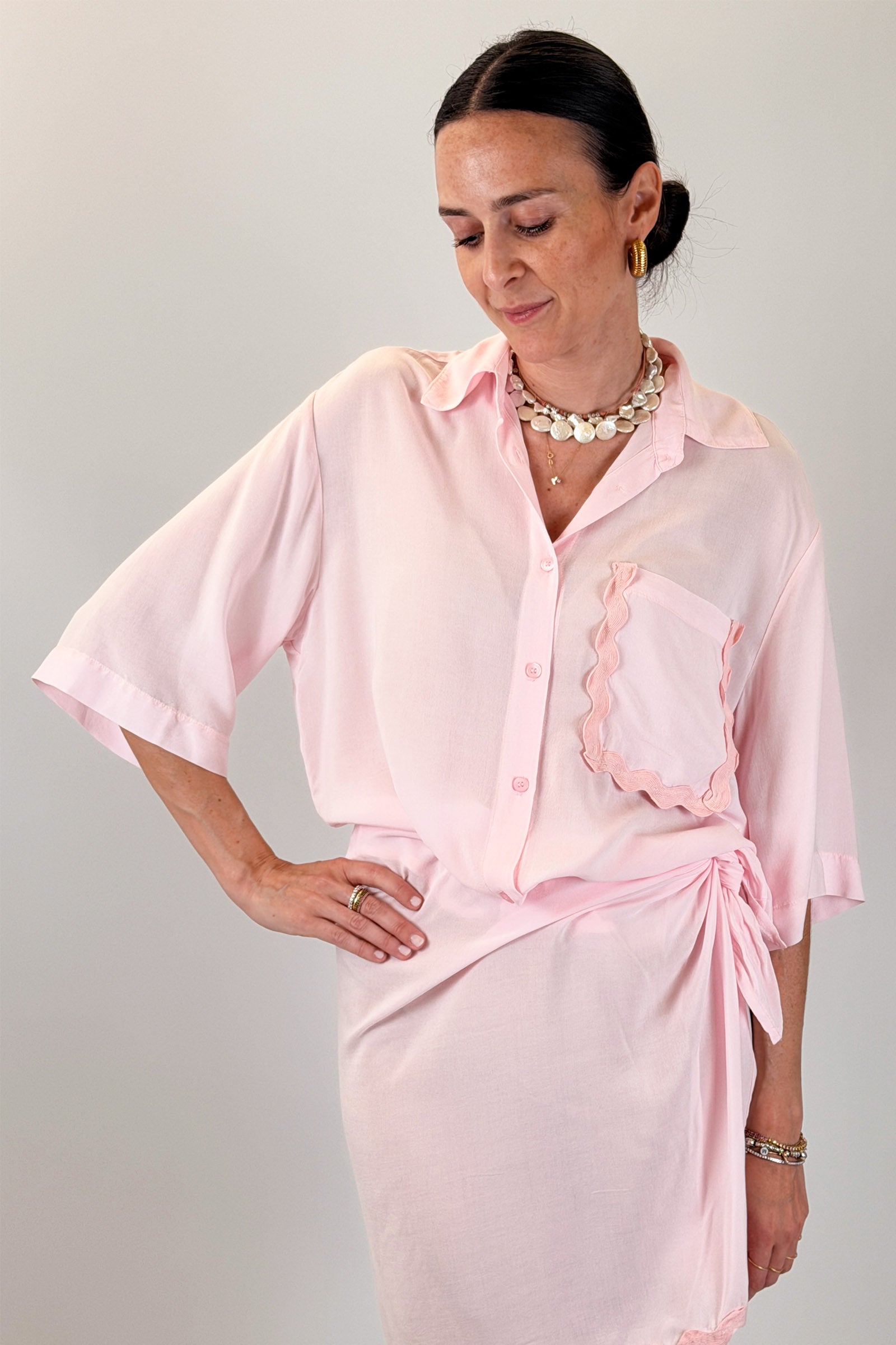Camicia taschino passamaneria