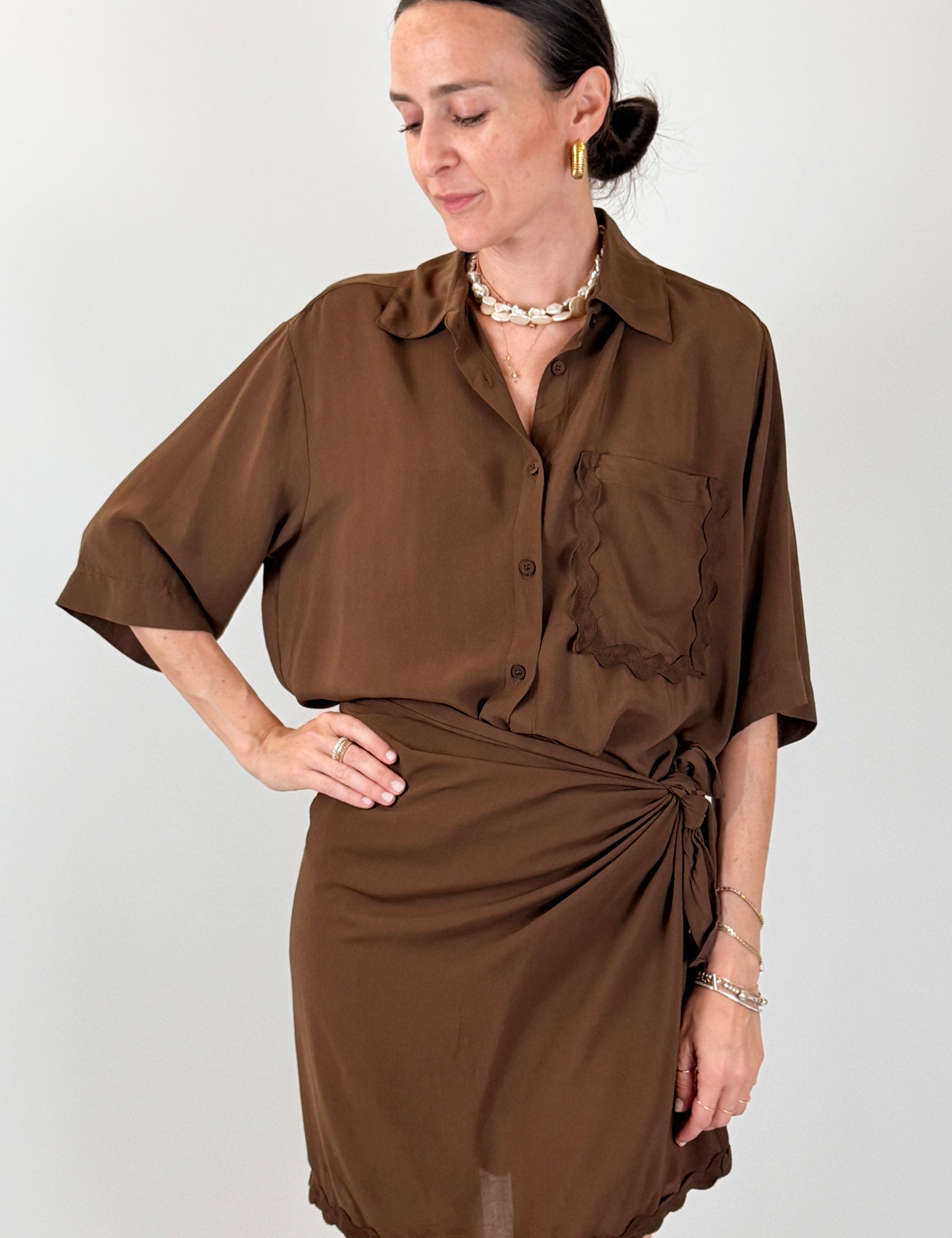Camicia taschino passamaneria