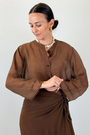 Camicia manica bottone