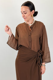 Camicia manica bottone