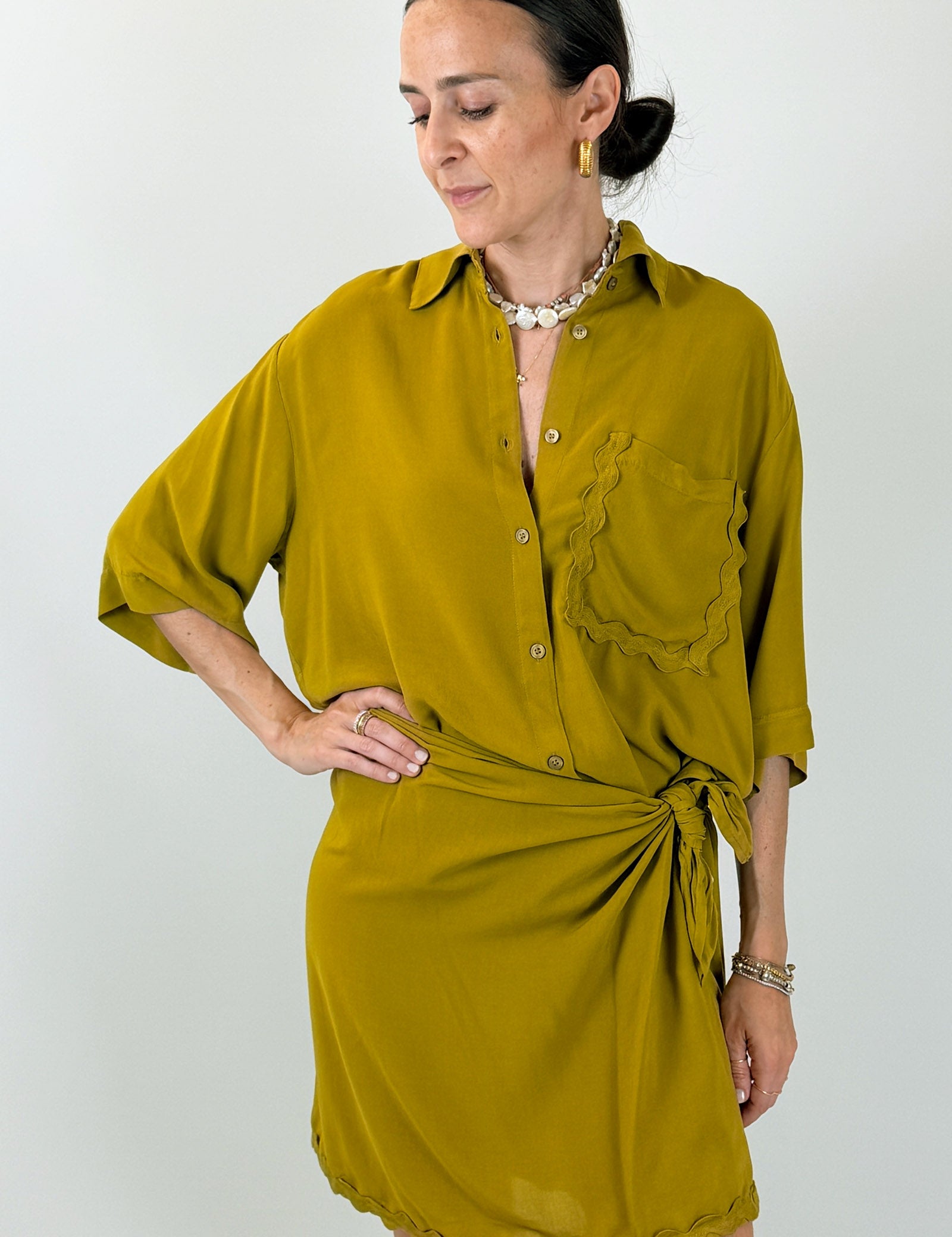 Camicia taschino passamaneria
