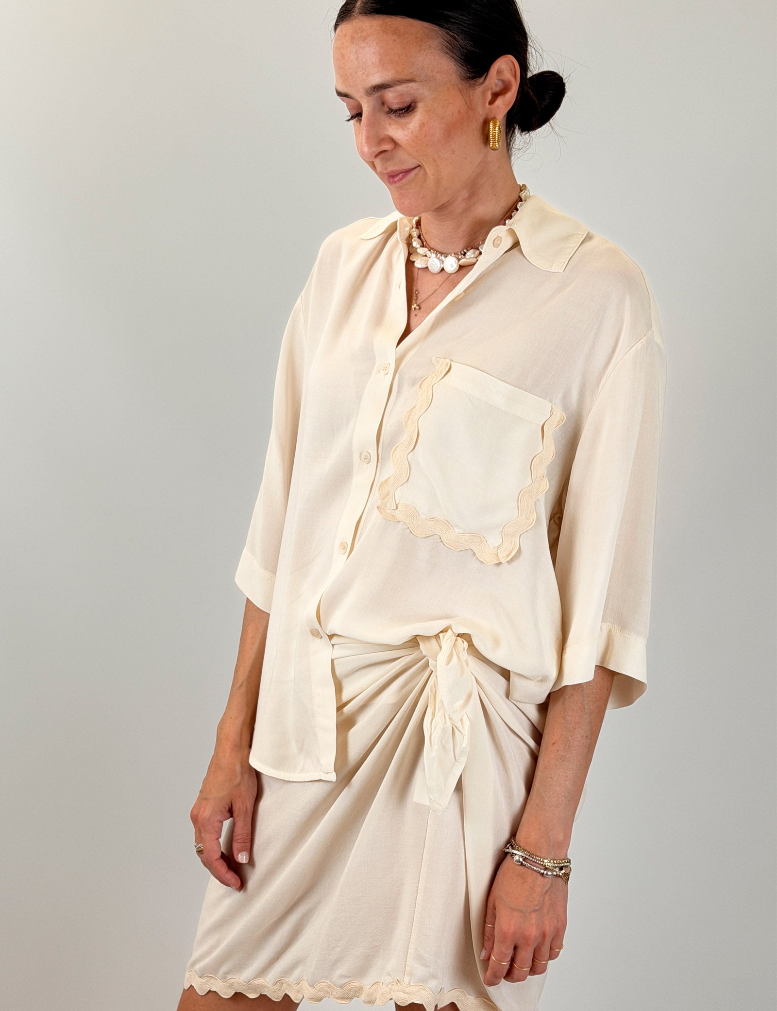 Camicia taschino passamaneria