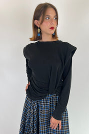 Maglia spalline con arriccio