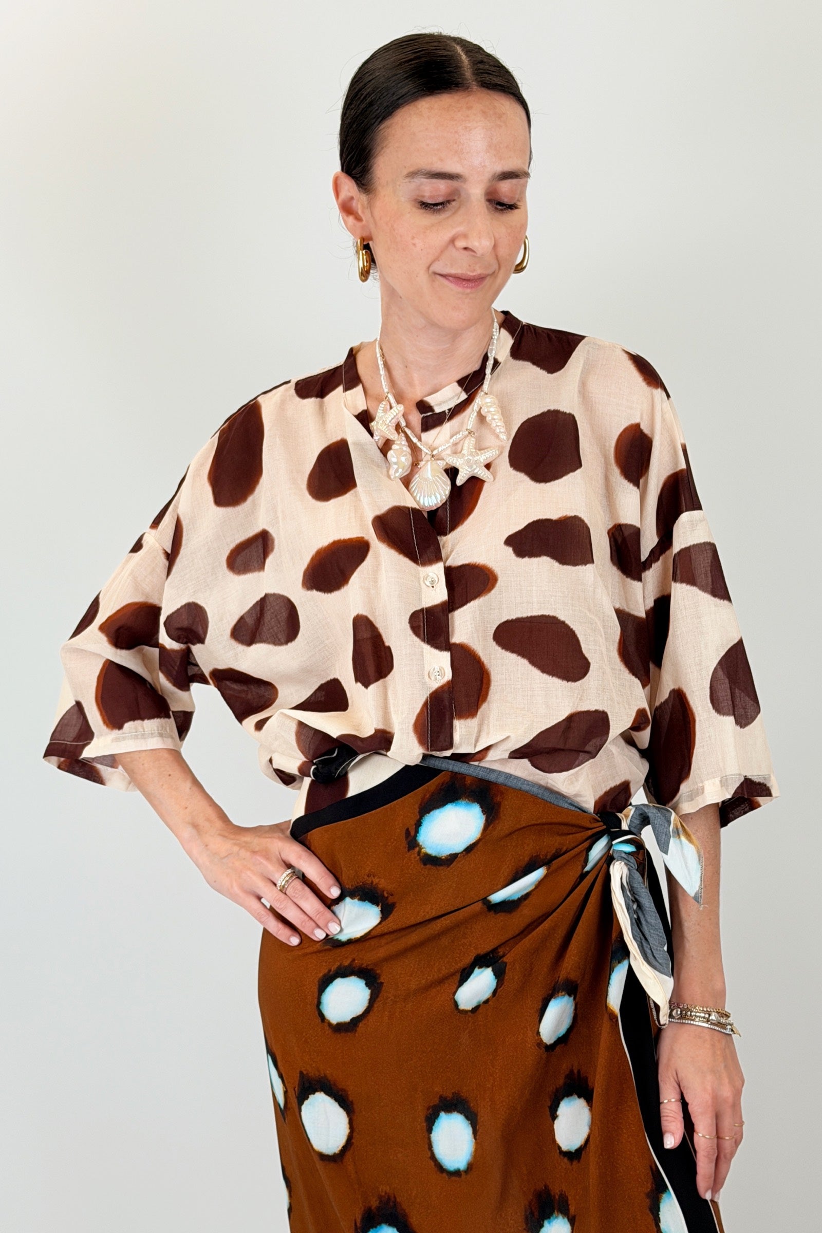 Camicia fantasia bolle
