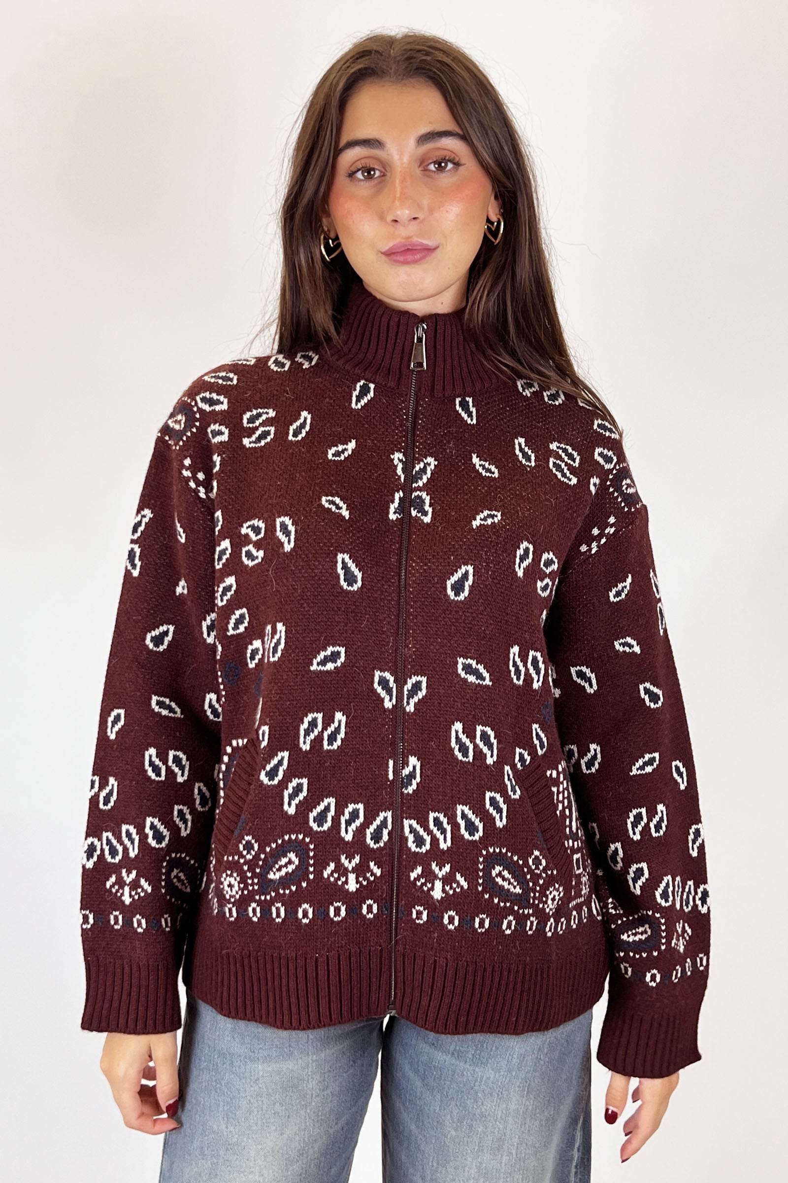 Bomber bandana con zip