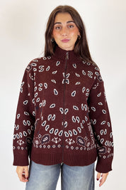 Bomber bandana con zip