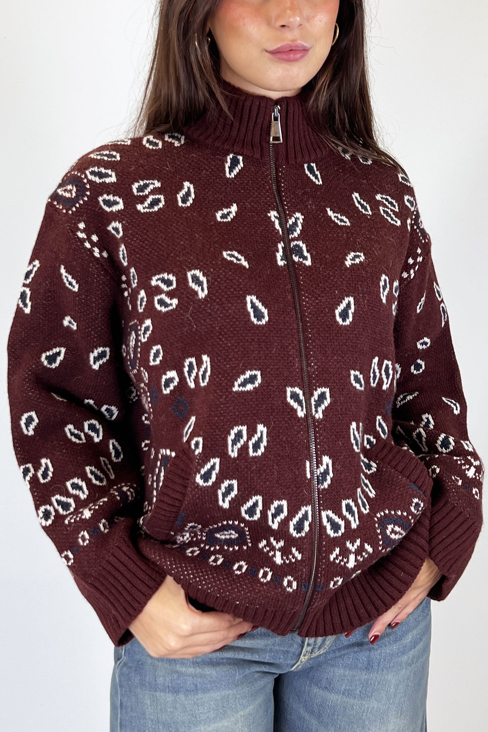 Bomber bandana con zip