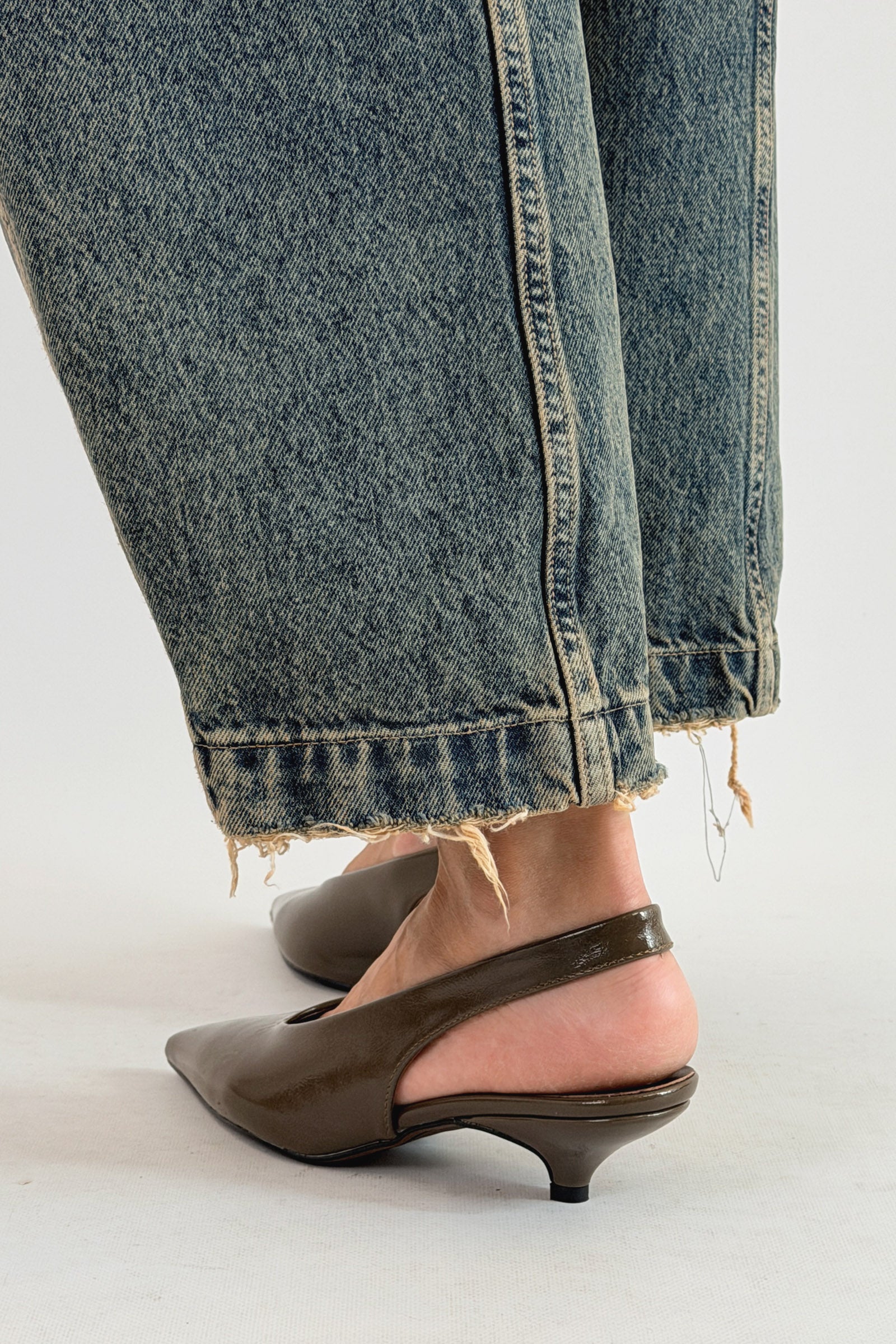 Slingback bassa vernice