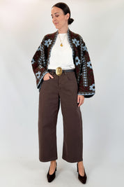 Pantalone cotone con cintura