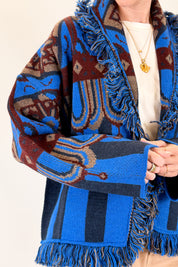 Cardigan frange origami