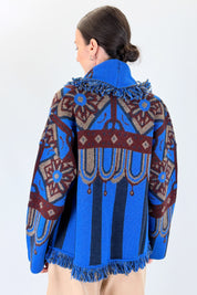 Cardigan frange origami