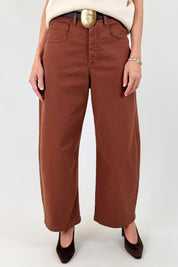 Pantalone cotone con cintura