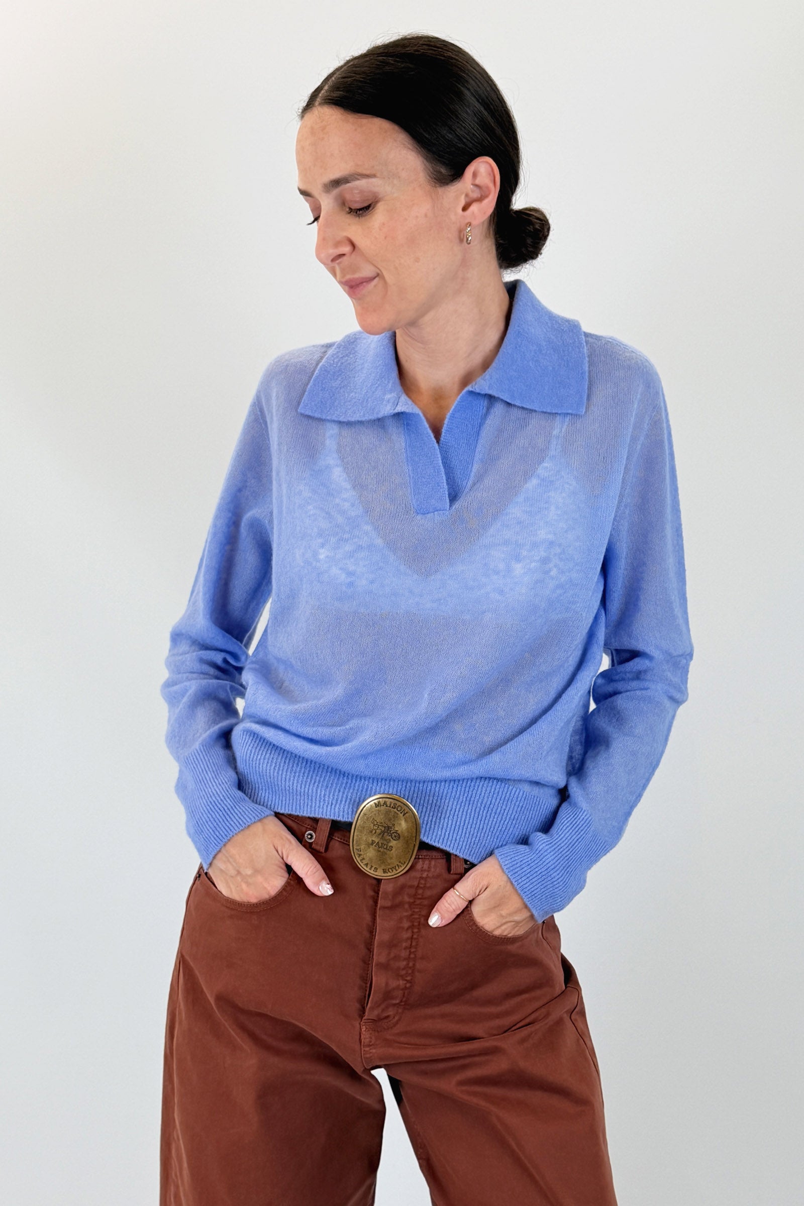 Polo misto lana e cashmere