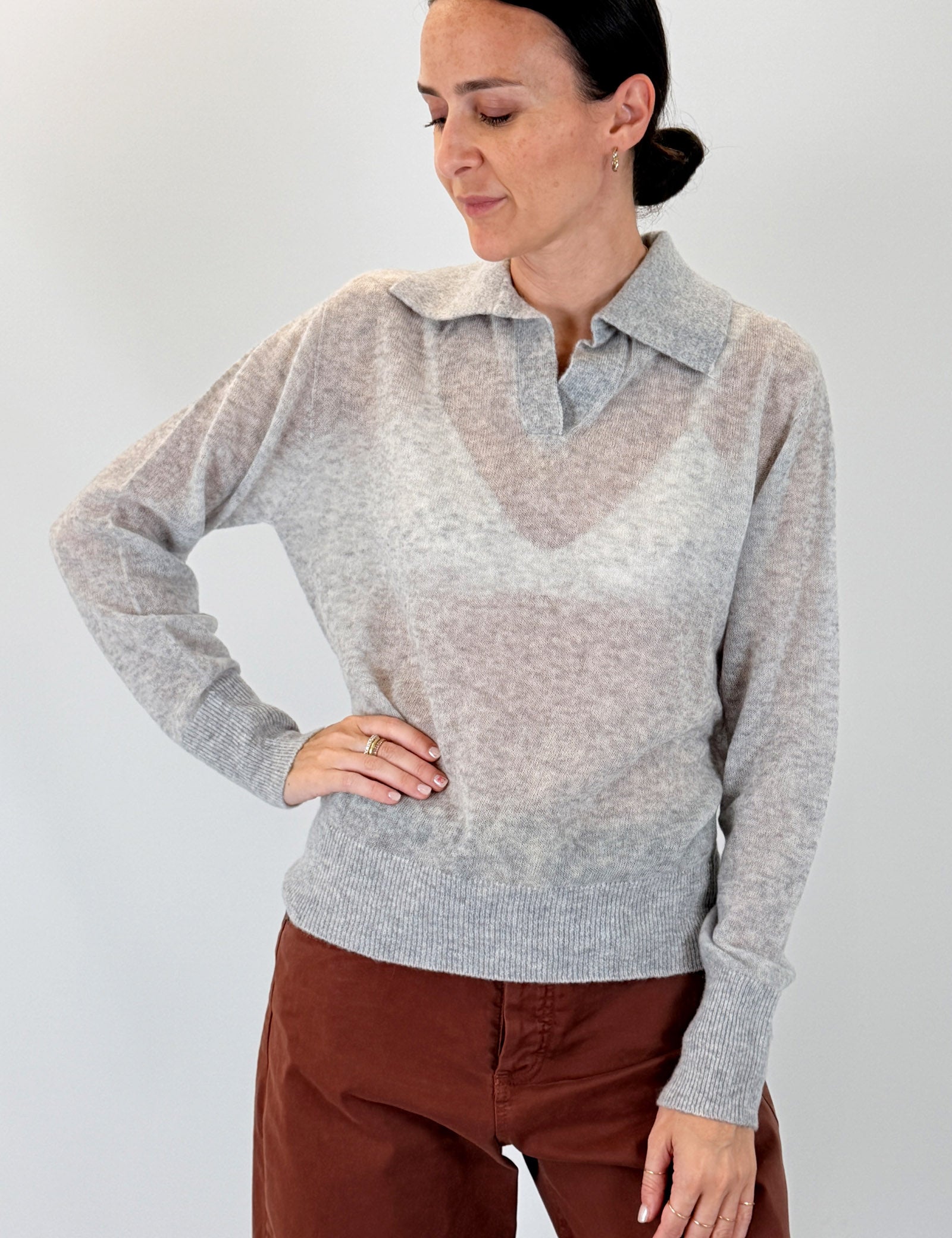 Polo misto lana e cashmere