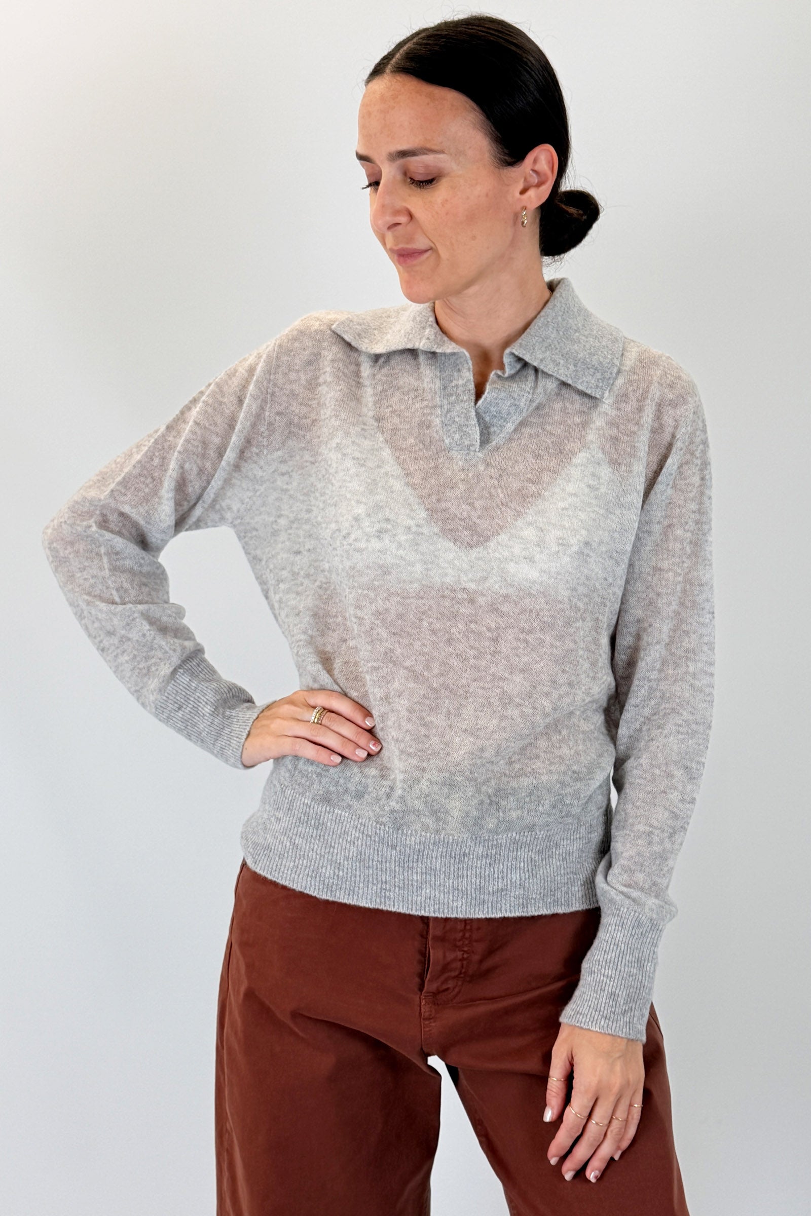 Polo misto lana e cashmere
