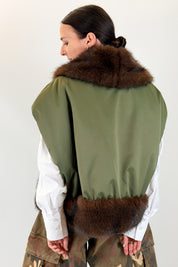 Gilet collo pelliccia