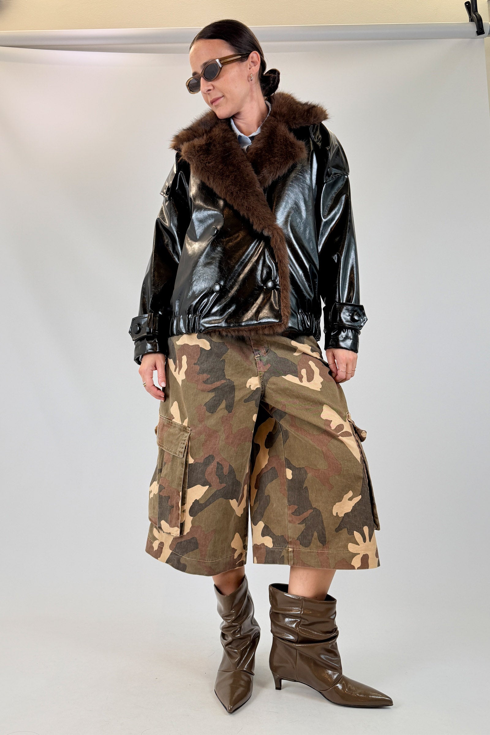 Bomber collo pelliccia