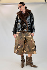 Bomber collo pelliccia