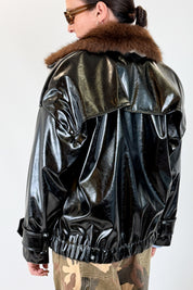 Bomber collo pelliccia