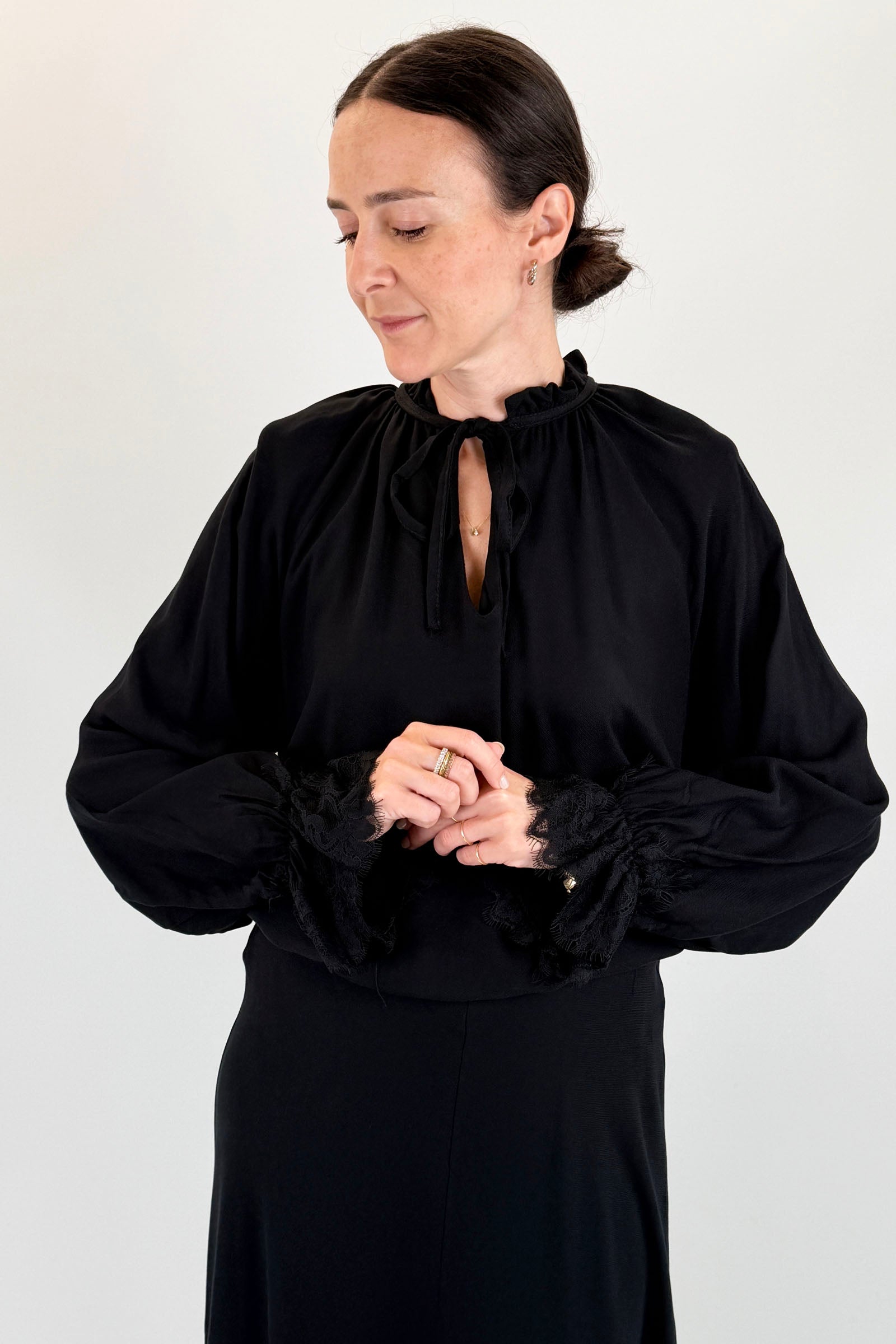 Camicia manica pizzo