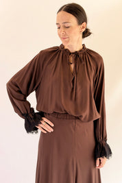Camicia manica pizzo