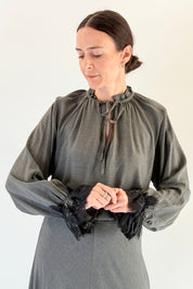 Camicia manica pizzo