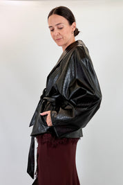 Giacca kimono coccodrillo
