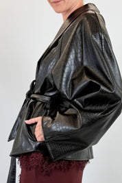 Giacca kimono coccodrillo