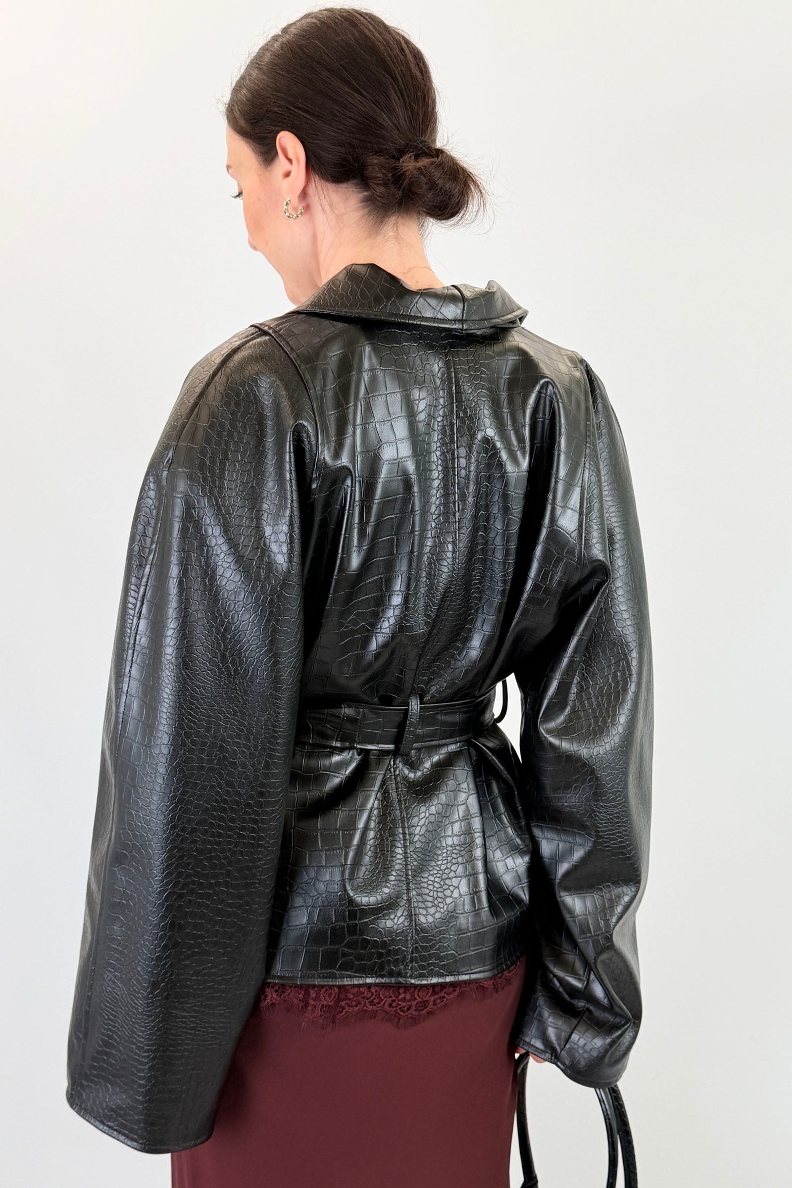 Giacca kimono coccodrillo