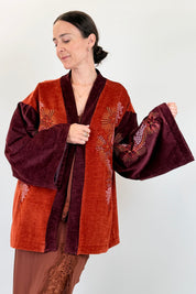 Giacca kimono ricamata