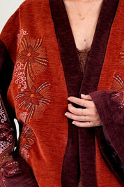 Giacca kimono ricamata