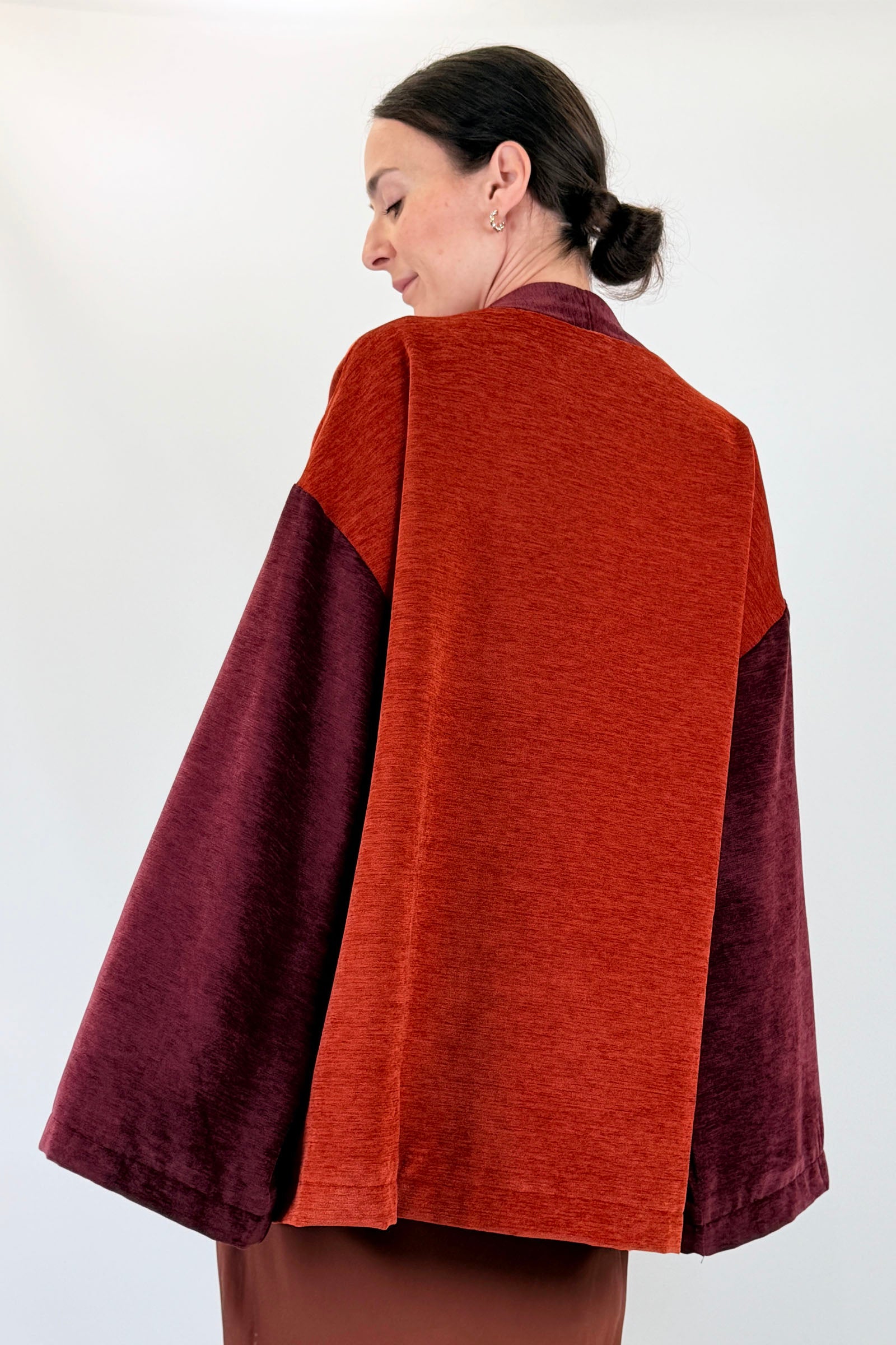 Giacca kimono ricamata