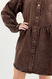 Abito denim cuoricini
