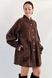 Abito denim cuoricini