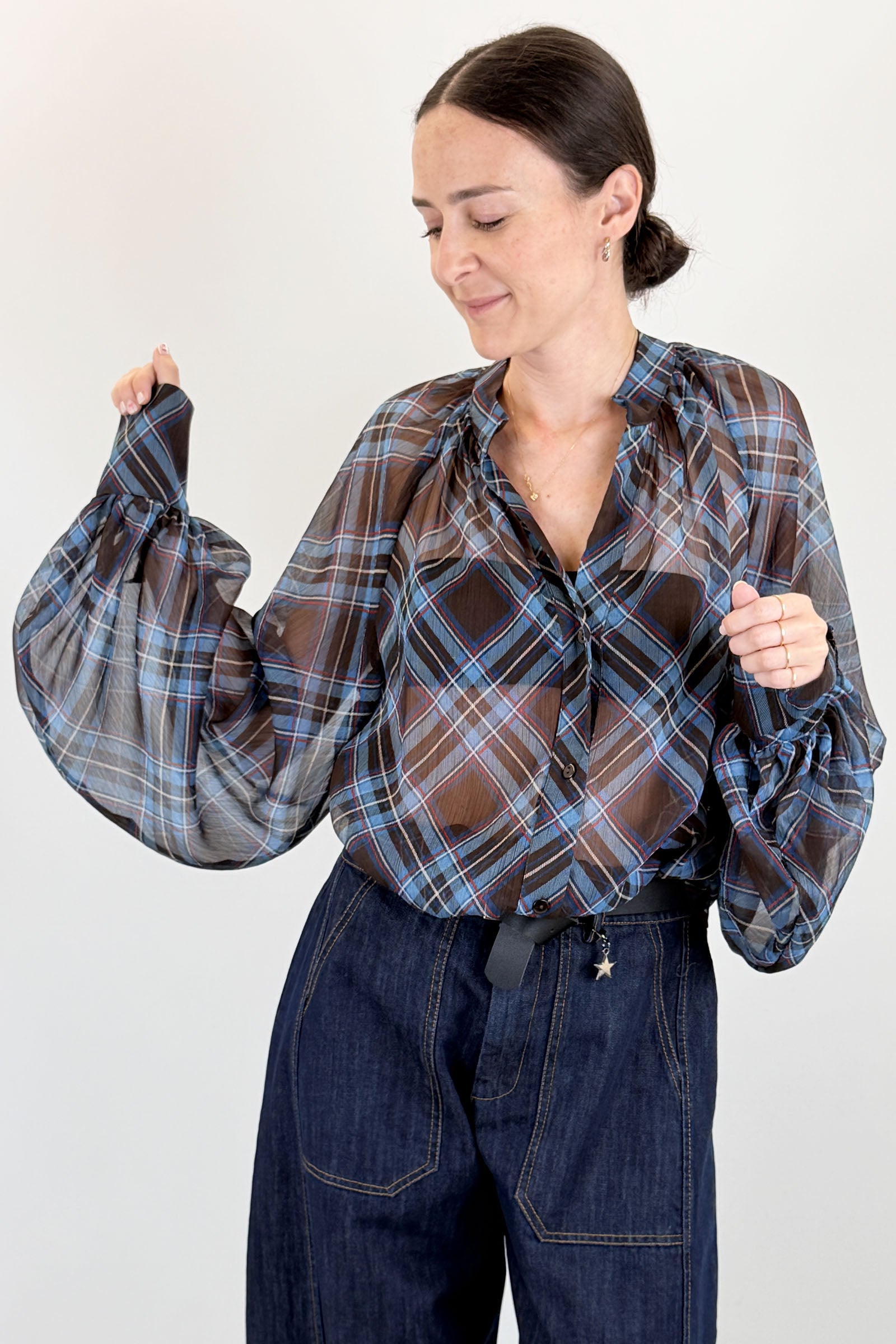 Camicia scozzese voile