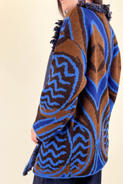 Cardigan frange fantasia