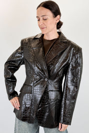 Blazer coccodrillo sagomato