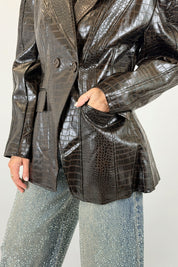 Blazer coccodrillo sagomato